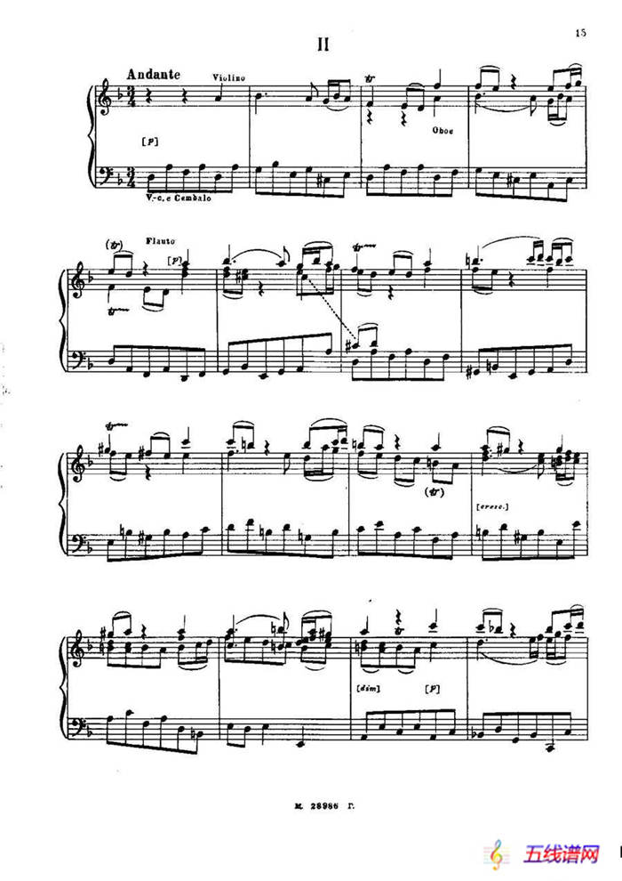 Brenburg Concerto No·2 in F Maj BWV·1047（F大調第二勃蘭登堡協奏曲·Ⅱ）